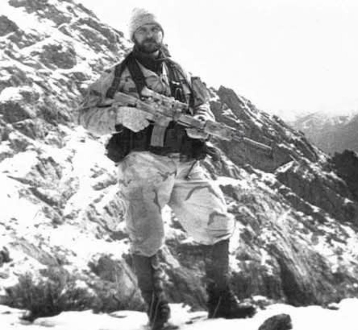 specialopsmag's tweet photo. Technical Sergeant John A. Chapman, an Air Force Special Tactics Combat Controller with the 24th Special Tactics Squadron (24th STS), killed on Takur Ghar mountain in Afghanistan on March 4, 2002. 

16 years later, in 2018, he became the first airman since the Vietnam War to receive the Medal of Honor, a recognition made possible only after the full account of his final actions came into clearer view.

Chapman was attached to a seven- man SEAL Team 6 element, call sign Mako 30, inserting by helicopter on a recon mission during Operation Anaconda. As their Chinook approached the landing zone, it took a direct RPG hit that threw SEAL Neil Roberts from the aircraft into an entrenched al-Qaeda position below. 

The damaged helicopter crash landed in the valley. Chapman and the surviving teammates immediately decided to return up the mountain into a known enemy stronghold to recover their missing man.

What followed was extraordinary. Chapman charged an enemy bunker and killed its occupants, then pressed forward to engage a second machine gun position, where he was severely wounded. In the chaos of the firefight, his teammates, believing him dead, withdrew from the mountain. 

More than a decade later, drone footage reviewed by the Air Force revealed a different reality. Chapman had only been knocked unconscious. When he regained awareness, he was alone, wounded, and surrounded on three sides in the freezing darkness, yet continued fighting for nearly an hour. 

When a Chinook carrying Army Rangers approached to attempt a rescue, enemy fighters moved to bring it down with RPGs. Chapman engaged them, drawing their fire onto himself and away from the aircraft. The helicopter still absorbed heavy fire and crash landed hard, but investigators concluded that his actions gave the Rangers aboard a chance they would not otherwise have had. He was killed in that final exchange.

He was initially awarded the Air Force Cross. The footage review later changed the outcome. His teammate and SEAL element leader, Britt Slabinski, who received his own Medal of Honor for the same battle, had been at the center of the controversy surrounding Chapman being left on the mountain, and personally endorsed the upgrade. 

Seven service members died on Takur Ghar and in the surrounding fight that became known as the Battle of Roberts Ridge. Chapman fought alone, wounded, in the snow, and kept fighting until there was nothing left to give. 

Not forgotten.