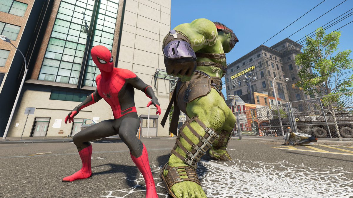 AwesomeGame00's tweet photo. スクエニ版アベンジャーズ。
実はアプデされてスパイダーマンも使えるんですよ！
操作性はインソム版スパイダーマンの方が圧倒的に良いですが、こちらも軽快なアクションを楽しめます😌

しかしフォトモードは超使いづらいので、カッコいい写真が撮りづらい難点はあり🫠 https://t.co/08EnLLJMxQ