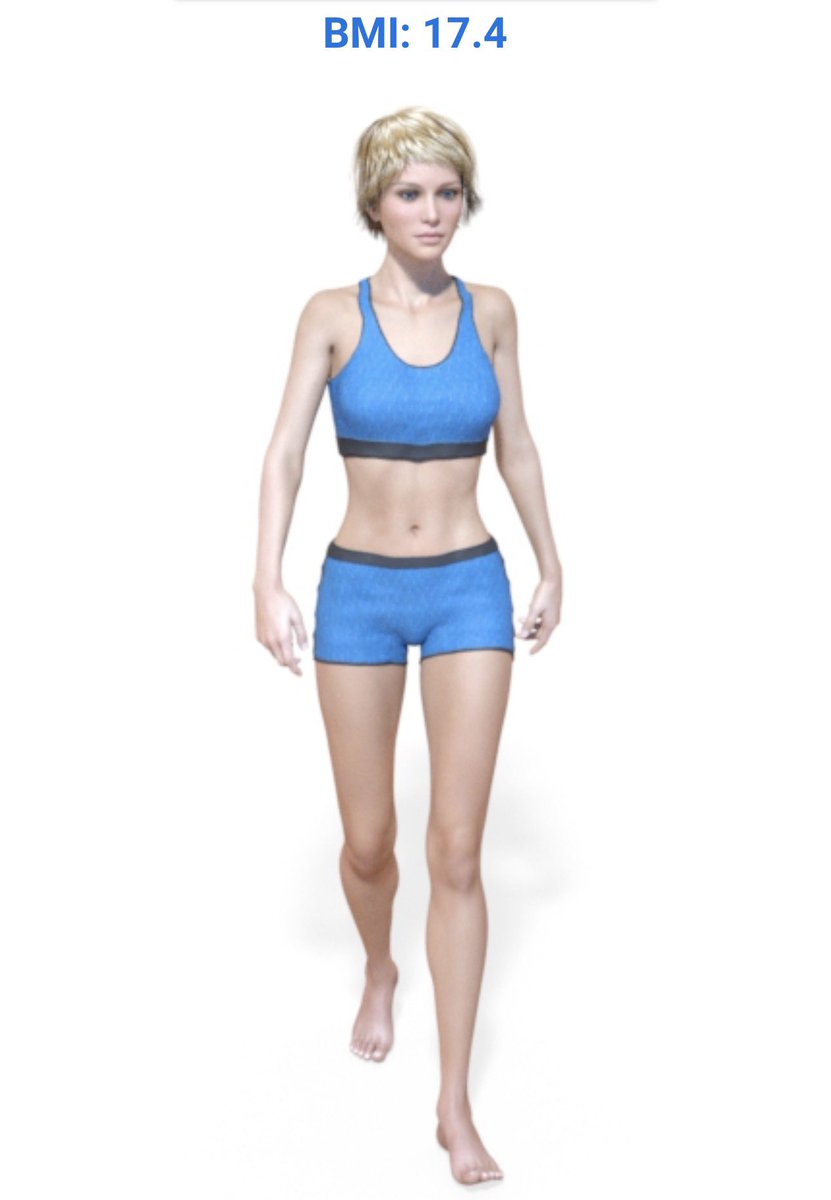 rodntdot's tweet photo. Cbmi 20.2 vs ugbmi 17.4 

I look way bigger than the bmi 20 model wtf https://t.co/cbElkazCX0