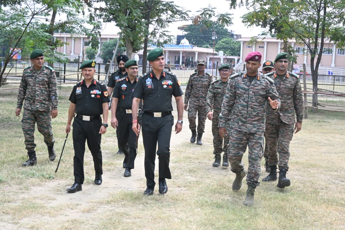 DIRECTORATERTG's tweet photo. Ready for the Uniform? We Are! 🇮🇳
The GOC Airawat Division (Kharga Corps) just inspected final prep for the Agniveer Recruitment Rally (30 Jul – 10 Aug 2026)! 
Organised by ARO Patiala (ZRO Jalandhar) for 6 districts:
📍 Patiala | Mansa | Malerkotla | Sangrur | Barnala | Fatehgarh Sahib
🔥 Highlights:
Army Ethos: GOC expects top-tier execution ensuring a 100% free, fair, and transparent process.
Team Effort: Outstanding civil-military teamwork between Airawat Division and Patiala District Administration to ensure flawless arrangements for all candidates.
The stage is set. The team is ready. Now, it is your turn to shine . 
#Agniveer #IndianArmy