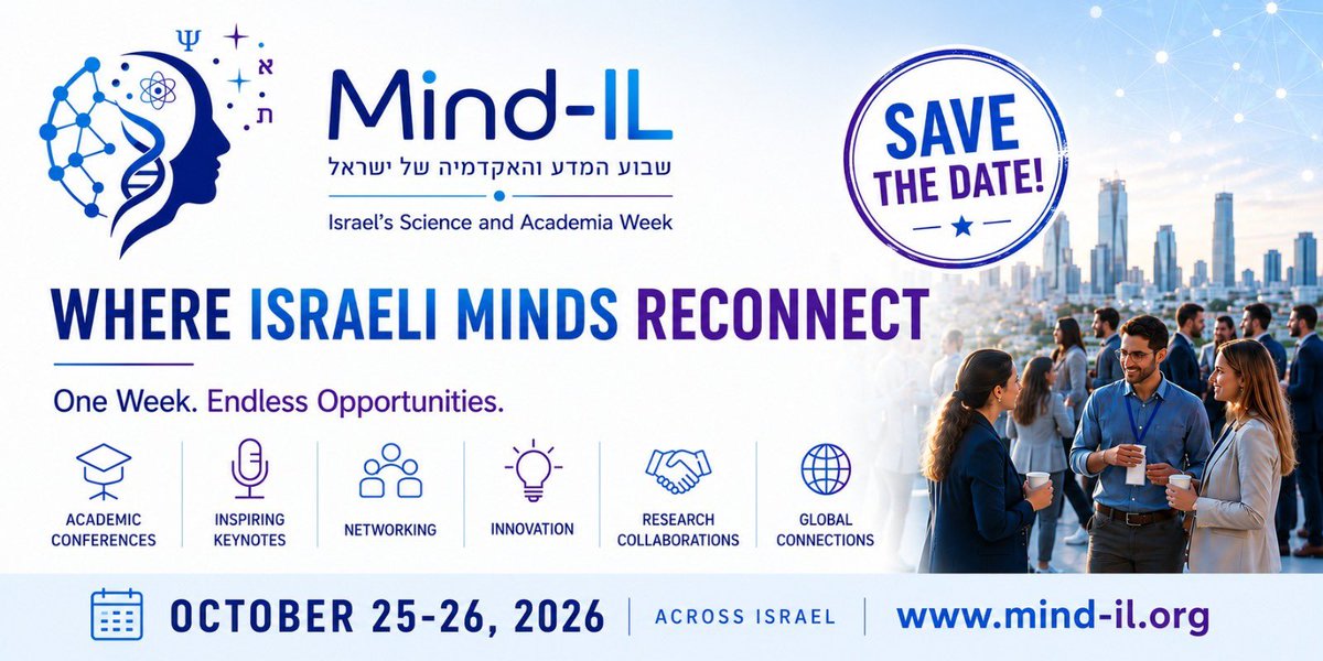 MindIL2026's tweet photo. כל הפרטים והרשמה לכנסים כאן: https://t.co/SaIlZs0AVK https://t.co/ToB8UVPRR5