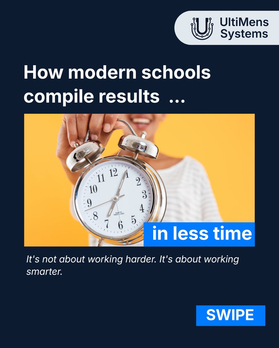 ultimenssystems's tweet photo. Result week doesn't have to feel like a deadline.

Schools that process results efficiently don't necessarily have more staff.

They have better systems.

Connected systems make result compilation less stressful. 

Save this post for your next academic planning meeting. 📌 https://t.co/7UnAaJN0j3