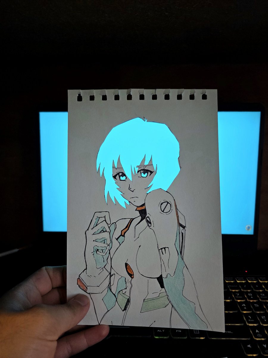 Gaik000's tweet photo. #art #evangelion #rei https://t.co/SFu7ERcFPX