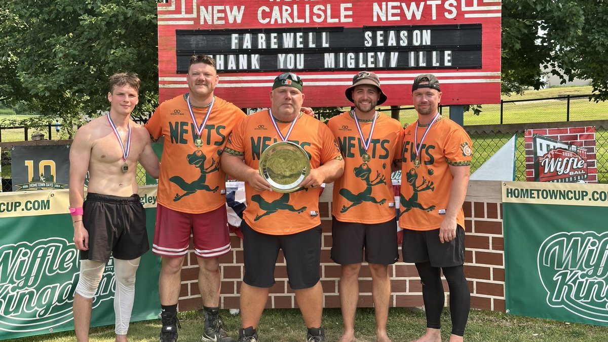 NCNewts's tweet photo. Hard to put into words this past weekend for our ball club.

Celebrated 20 years of our ballpark and alumni. And shared our dream for the future.

To top it all off, the boys made a run to Migley and were the team to take the field to “Jump.” https://t.co/BFCGyXiOPE