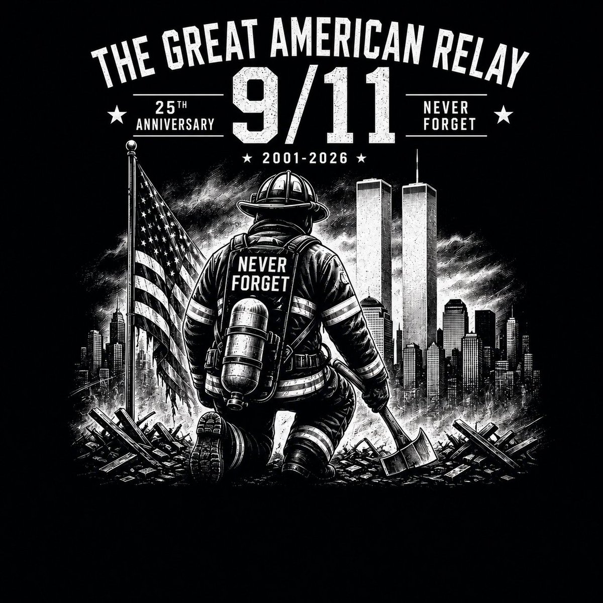 american_relay's tweet photo. Redesigned Official 2026 GAR running shirt.  All runners, even virtual, get the shirt!  Sign up today, https://t.co/AihUfM74uH
#gar https://t.co/qGEZ3LdiJz