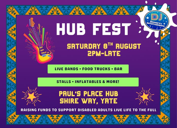 emersonsgreentc's tweet photo. 🎉 HUB FEST at Paul’s Place! 🎉
Join us for live music, food trucks, a bar, stalls, inflatables & more. Enjoy a great day out!
📍 Paul’s Place Hub, Shire Way, Yate
🔗 https://t.co/lkJPU2w7qs
#HubFest #Yate #LiveMusic #CommunityEvent #PaulsPlace #CharityEvent https://t.co/HlXwWK2paH