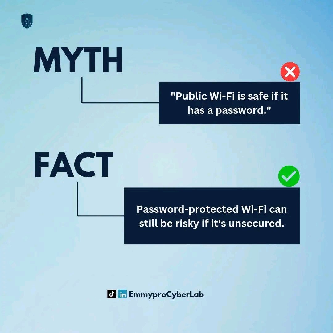BasilPhilz's tweet photo. You might be believing one of these myths.

Cybercriminals don't rely on sophisticated tools alone, they rely on common misconceptions.

The more you know, the harder you are to trick.

Which of these myths have you heard? Tell us in the comments.
@Cyberhijabitech @smart_rogo https://t.co/yaaRcjc0fA