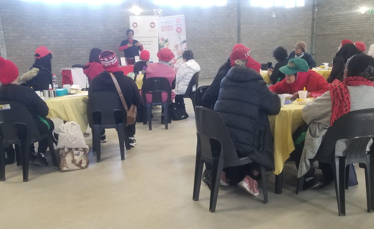 SAHeartStroke's tweet photo. Our Cape Town team out at Timeless Care for Seniors for our monthly Mended Hearts and Stroke Group meeting, aimed at providing educational and emotional support to heart attack and stroke survivors. 📷 #HSFSA #HeartHealth #MHSG #brainhealth #healthylifestyle https://t.co/qedZoUPTy3