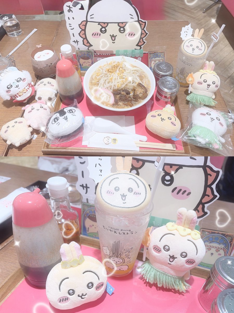 14_5_26's tweet photo. RT @melo_dy1515: ちいかわDayしてきた🎀

ちいかわレストラン行ってセブンのちいかわ買って推し活◜.  ̫.◝♡ https://t.co/cwKQFJbl0L