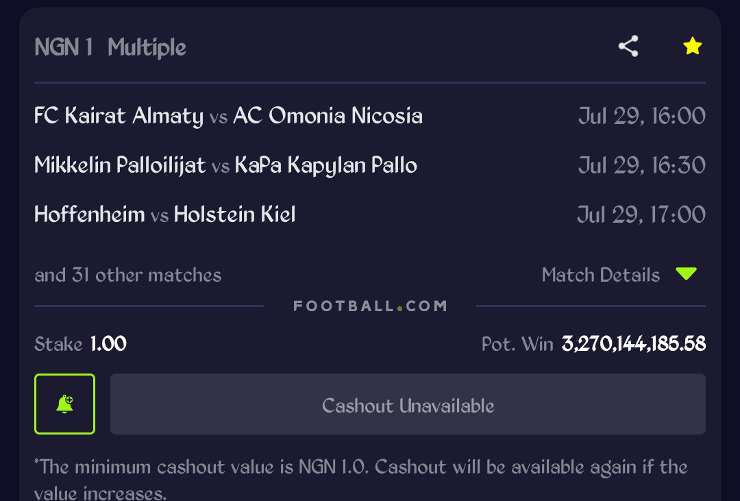 Miiracl1e's tweet photo. @OLAWOORESODIQ1 I don go do juju for this game 
I wan bankrupt this https://t.co/YyskLqiKsX 😂 

LFMU0P https://t.co/j9PPIVcaBx