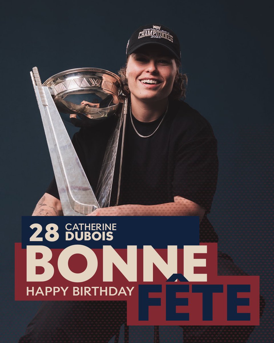 PWHL_Montreal's tweet photo. Bonne fête Cath 🥳

Happy birthday Duby! https://t.co/crAipScG8l