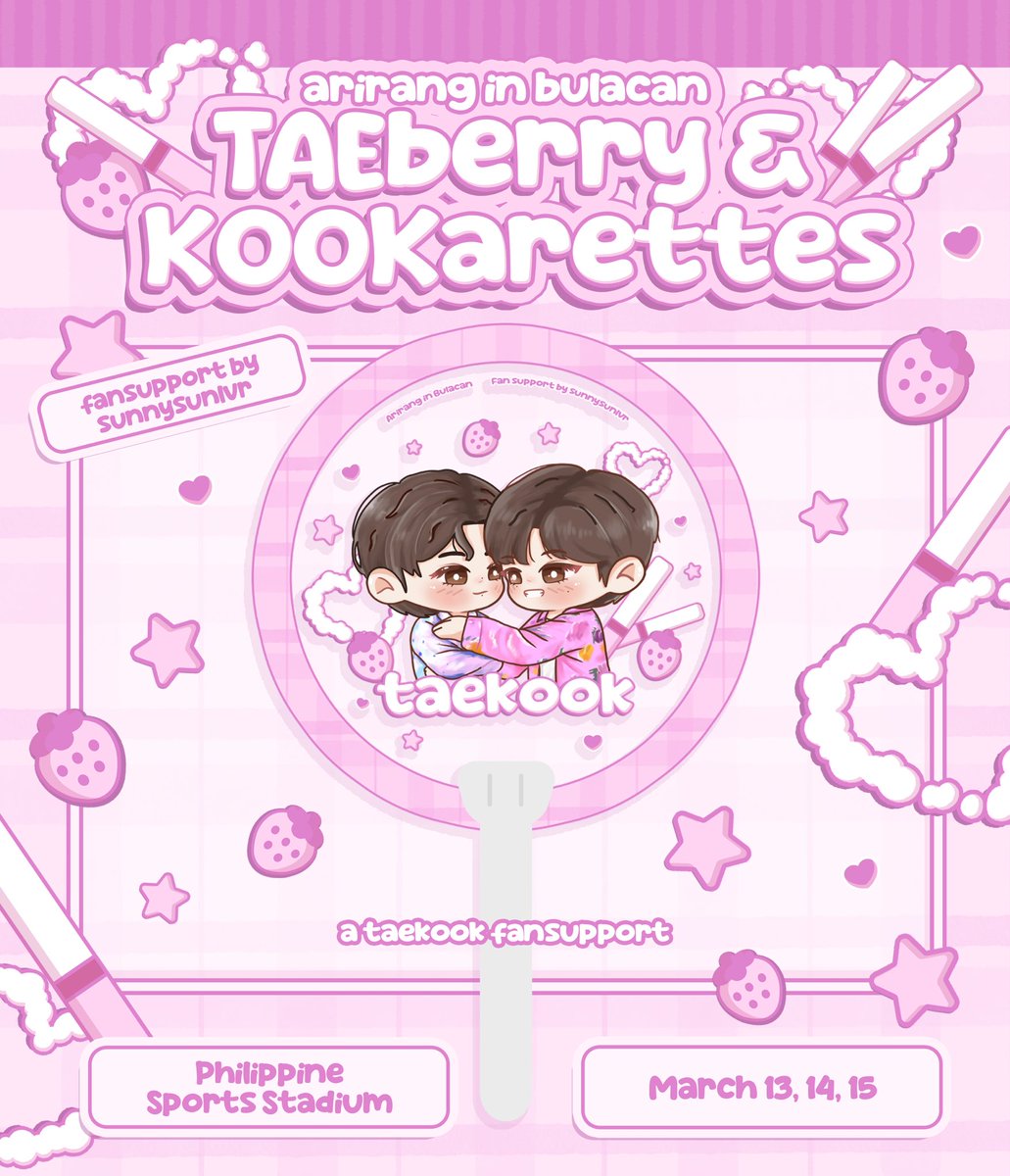 sunnysunlvr's tweet photo. ୨♡୧  Taekook Transparent fan by @sunnysunlvr ୨♡୧
  
♡ mbf me and @taekooocore (will priv on dday)
♡ like + rt 
♡ 1:1 ratio (limited)

🗓 March 13, 14, &amp; 16
📍Philippine Sports Stadium

#BTS_WORLDTOUR_ARIRANG_BULACAN https://t.co/UVf11b9D5s