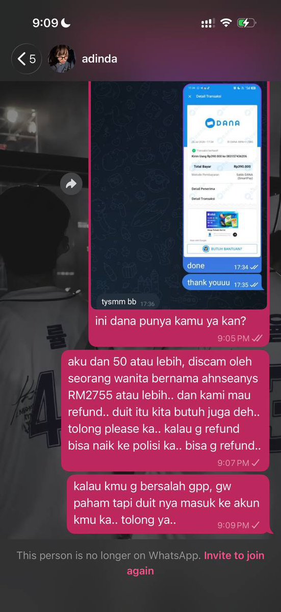 Clussyclass's tweet photo. HELP ALLERT!!! SCAMMER CORTIS
@vylagrow oy balikin duit temen gw enak banget lu nipu nipu

Guys help kalo ada yg tau ini proof dri wh mana tolong dm ya. Temenku abis kena tipu sama dia. Total kerugian ±13 juta

DANA/GOPAY 083157436206 in the name of ADINDA PUTRI

#cortisscam https://t.co/iKM1hOvovA