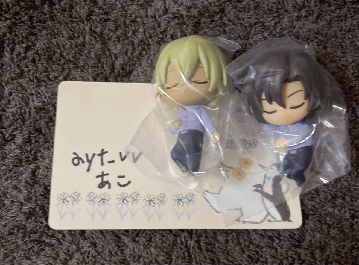 ayt_vv's tweet photo. @k_byakkooooo 勘違いしており失礼いたしました。
当方から萩原、降谷各1⇔諸伏2でよろしいでしょうか？
何度もすみませんがご確認よろしくお願いいたします！ https://t.co/VGtK505SXx