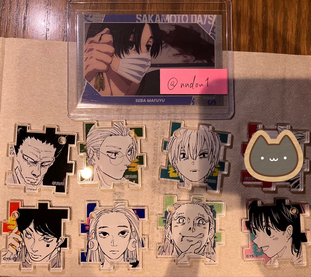 nndou1's tweet photo. 【交換】SAKAMOTO DAYS展 サカモトデイズ展 サカデイ展 アクリルパズル

譲)写真のもの
求)画像2枚目の真冬、神々廻

検索からでもお気軽にお声かけください。 https://t.co/9ZjoNzTOuZ