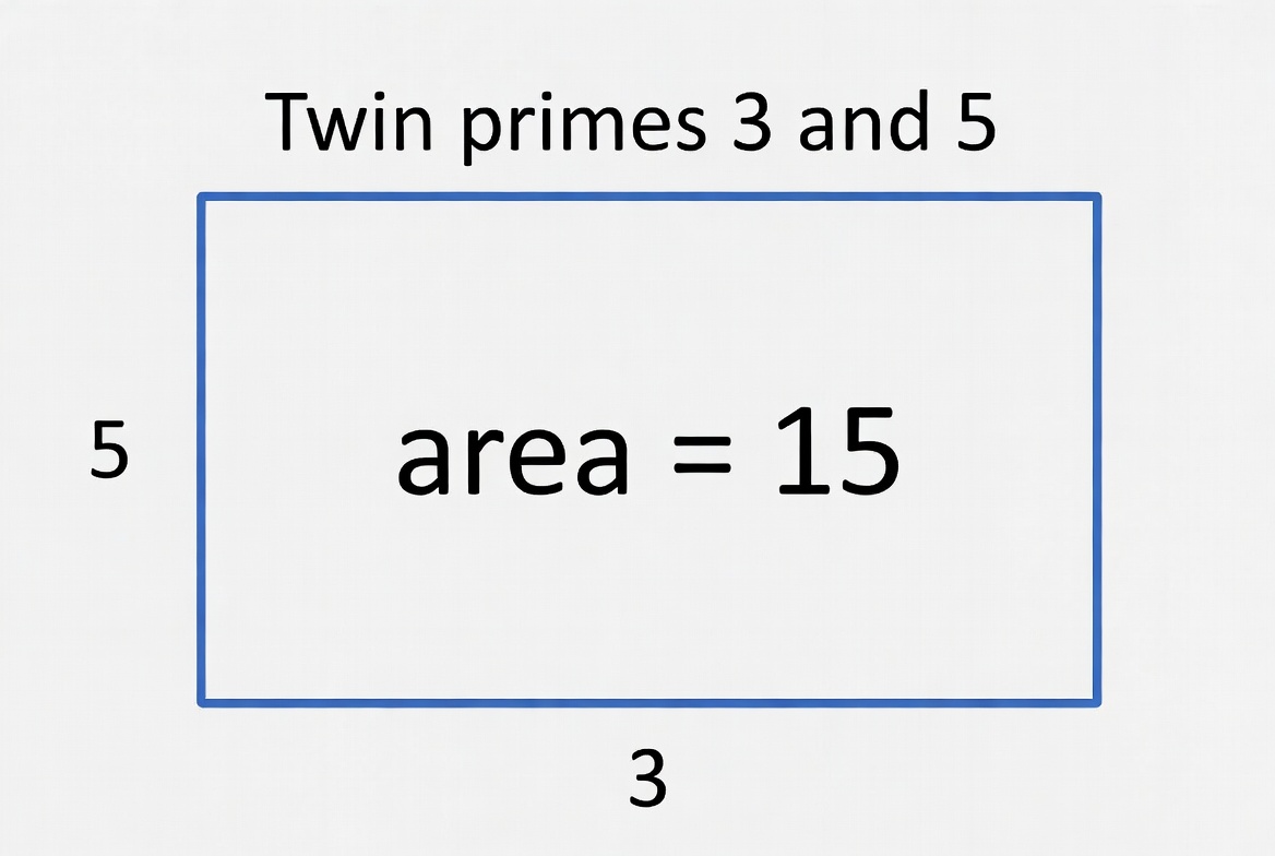 romanch_sharma_'s tweet photo. ok then twin prime are rectangular in shape when multiplied together if both are prime,  so if length is n and second side is n+2 only then it can be a twin prime,  so that shape last till infinite. if infinity is a prime n+ 2 and n is also a prime then twin prime last till infinity. this is the proof of unsolved math problem of  twin prime.
ie. if 3 , 5 is twin prime then its shape is rectangle and always be rectangle n * (n+2) can be as big as infinity...
or you can say that any undefined shape formed by integer is prime number. prime number shapes are always undefined #mathermatics #maths #twinprime