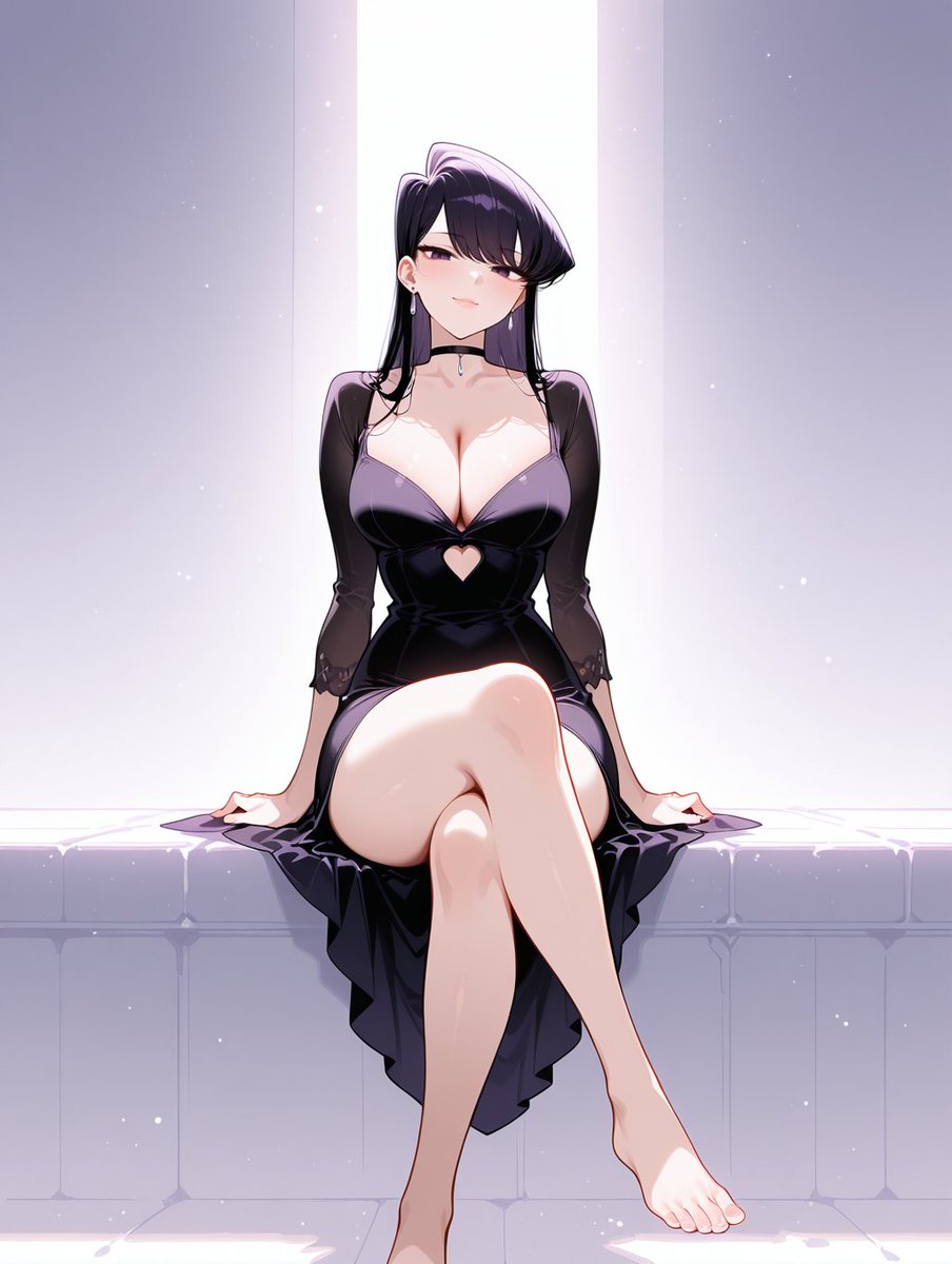 IAngelVX's tweet photo. "Elegant black" 🖤
#KomiSan #KomiCantCommunicate #BlackDress #ElegantAnime #KomiFanart #SoftLight https://t.co/lldtgbvP6U