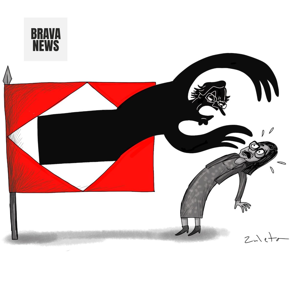 BravaNewsco's tweet photo. ANGIE RODRÍGUEZ por el caricaturista @rfzuleta para #CARICATURABRAVA #BravaNews #AngieRodriguez https://t.co/uRfWn2NzRX