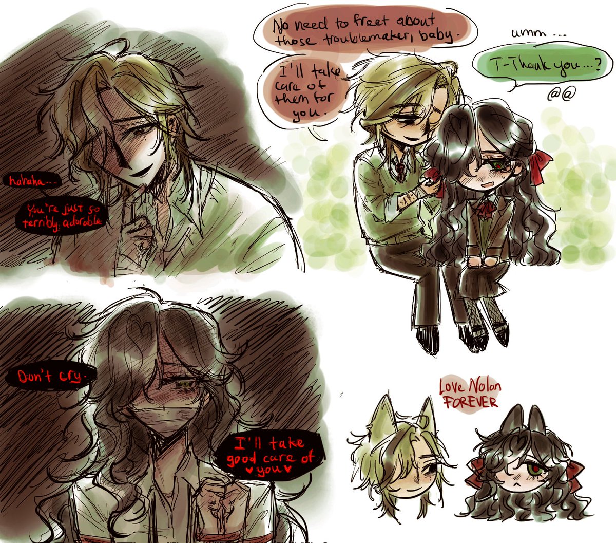 keyleykey22's tweet photo. "hi. nolar swap au? kylar as class monitor, nolan ostracized...?" -> small repost sr...thank you for the ask tho!  Nolan would be scarier for sure... #dol #degreeoflewdity #doltwt https://t.co/kCG5GW7PnQ https://t.co/1Q6Hf2tDtW