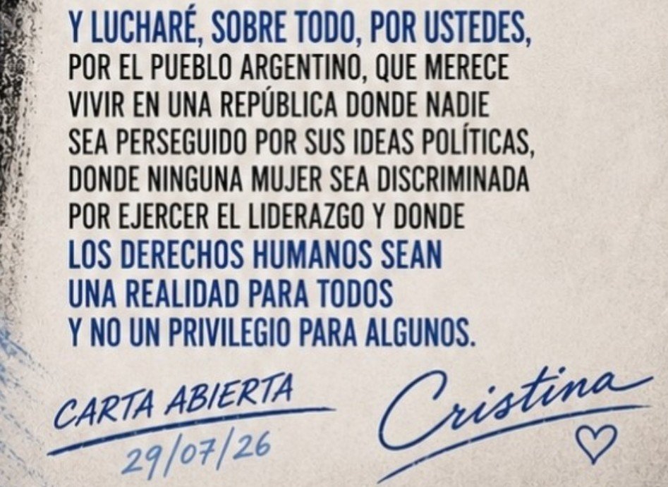 alicfka's tweet photo. La señal ha sido dada, vamos a ver quienes son peronistas ahora #cristinalibre #cristina2027 https://t.co/BFCMIzdfFh