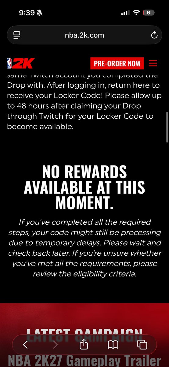 NoBarGreens's tweet photo. @tsmolz @NBA2KMyTEAM @NBA2K I keep getting this does anyone know the fix https://t.co/WPwPpEdcdB
