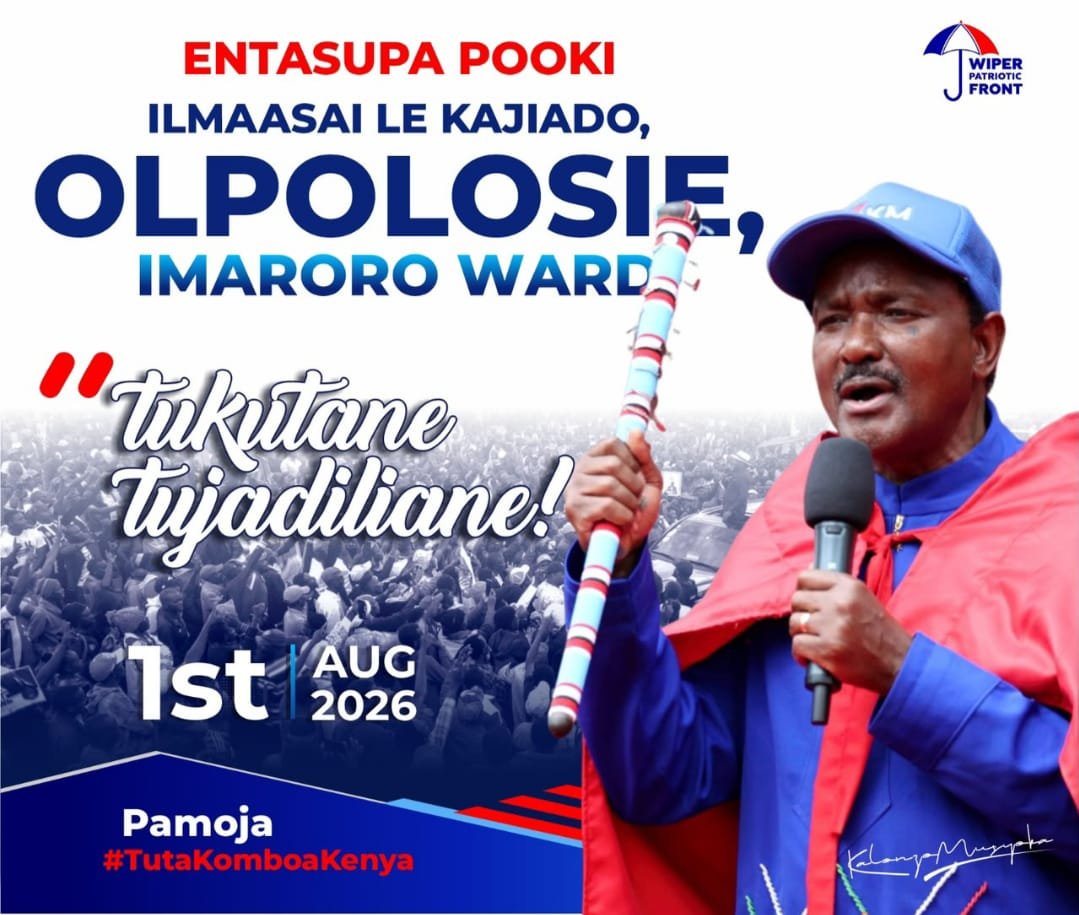 patricksafariR's tweet photo. My party leader and the 6th H.E Kalonzo Musyoka will be in kajiado county this weekend.
Tupatane Olpolosie, Imaroro Ward.
#KomboaKenya is the agenda of the day. https://t.co/MiGaweZVle