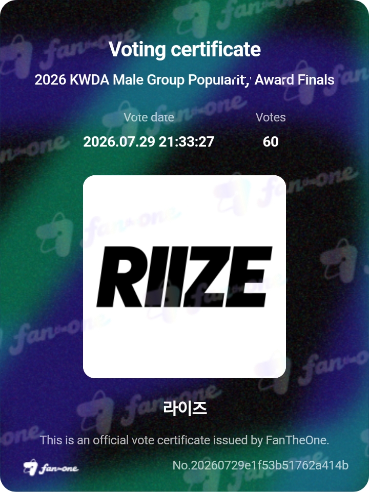 RexVyvotes's tweet photo. Thank you @TUYUL_VTRIIZE for the RT Deal!

300⭐️ for #RIIZE KWDA 2026 MALE POPULARITY AWARD

#rexvyvoteproofs https://t.co/wMl4PEtUb4