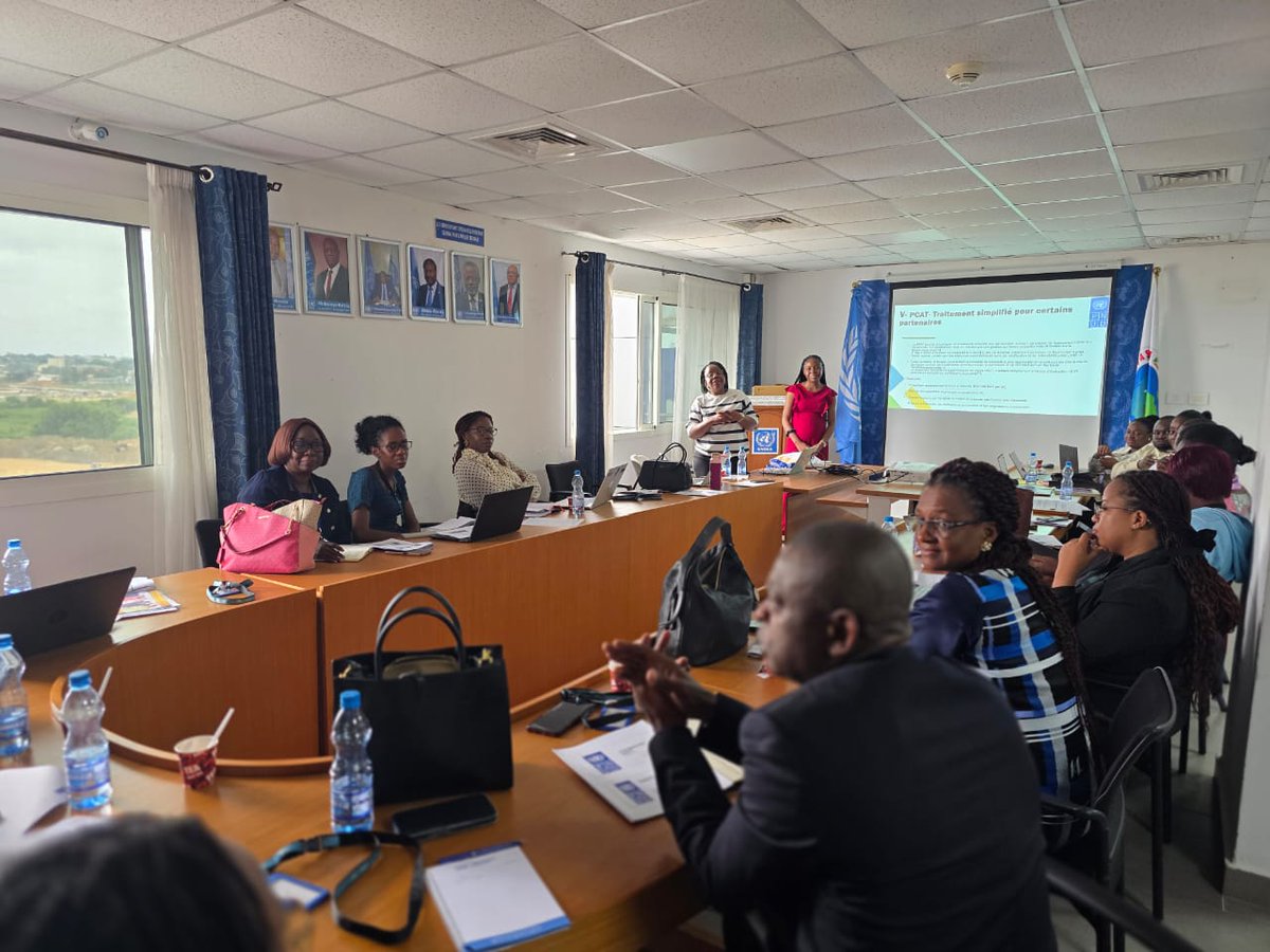 undpgabon's tweet photo. Le #PNUDGabon organise une formation de ses partenaires sur le reporting financier et l’approche #HACT conduite par @kettyinoussa, PMSU. 

Au programme : transferts de fonds, justification des dépenses, mécanismes d’assurance, traçabilité et redevabilité.

https://t.co/faUcPNWMSF https://t.co/Nw09s4NOIl