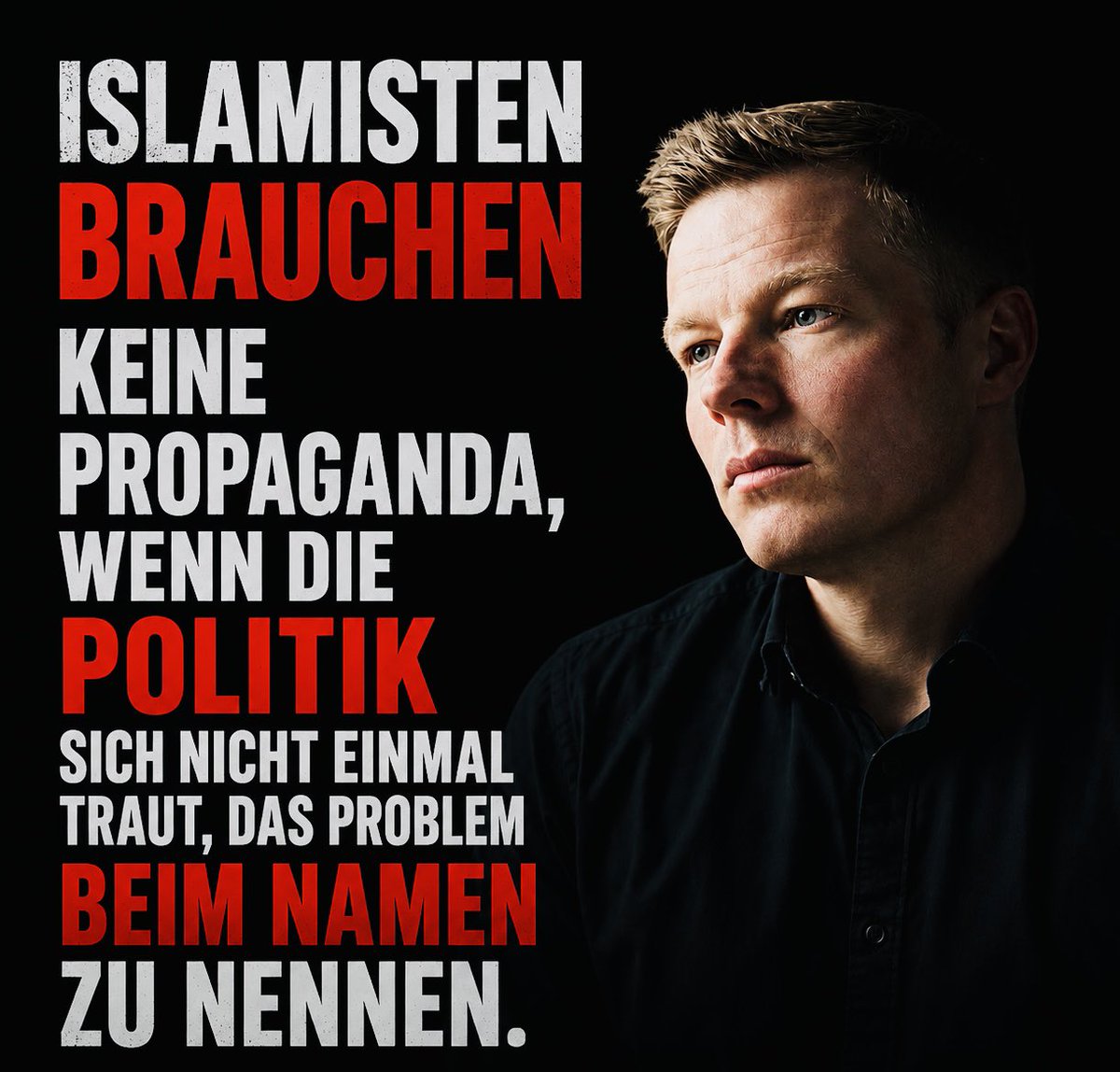 M_Ostermann's tweet photo. Wir reden über vieles. Aber über manche Probleme wird immer noch nur vorsichtig oder gar nicht erst gesprochen – aus Angst vor Empörung, aus politischer Bequemlichkeit oder aus ideologischen Scheuklappen.
Der Islamismus ist keine Randerscheinung. Er ist eine reale Bedrohung für unsere Freiheit, die Demokratie und für all jene Menschen, die friedlich in diesem Land leben.
Wer das Problem schon nicht klar benennen kann, wird es auch nicht lösen. Wegsehen ist keine Strategie. Schweigen ist kein Schutz. Politische Sprachlosigkeit stärkt nicht den gesellschaftlichen Zusammenhalt – sie stärkt diejenigen, die unsere offene Gesellschaft ablehnen.
Eine wehrhafte Demokratie braucht Mut. Den Mut, Tatsachen auszusprechen. Den Mut, Probleme klar zu benennen. Und den Mut, endlich konsequent zu handeln.
Es beginnt bereits bei de Rhetorik.