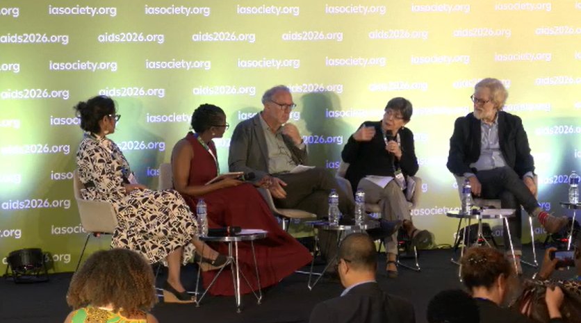 UNAIDS's tweet photo. The global HIV response is at a tipping point. 
As science advances, shifting politics and shrinking resources are testing global solidarity. 
@AchrekarAngeli, UNAIDS Deputy Executive Director, is joining leaders at @HIVpxresearch's #AIDS2026 session discussing how to protect hard-won gains and build the leadership needed for the next era of the HIV response.