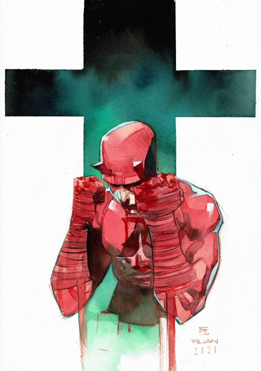 KEVINTOMIRANDA's tweet photo. Daredevil by @dike_ruan https://t.co/06mdqBef7j