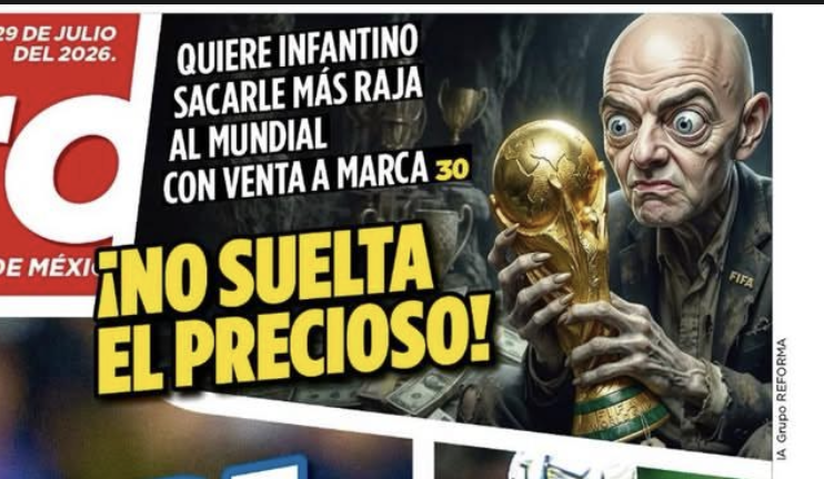 martindelp's tweet photo. NADIE describió mejor a Infantino que la maravillosa portada del Metro de hoy jajajaja. Es de Pulitzer. https://t.co/sOisCKjUtt