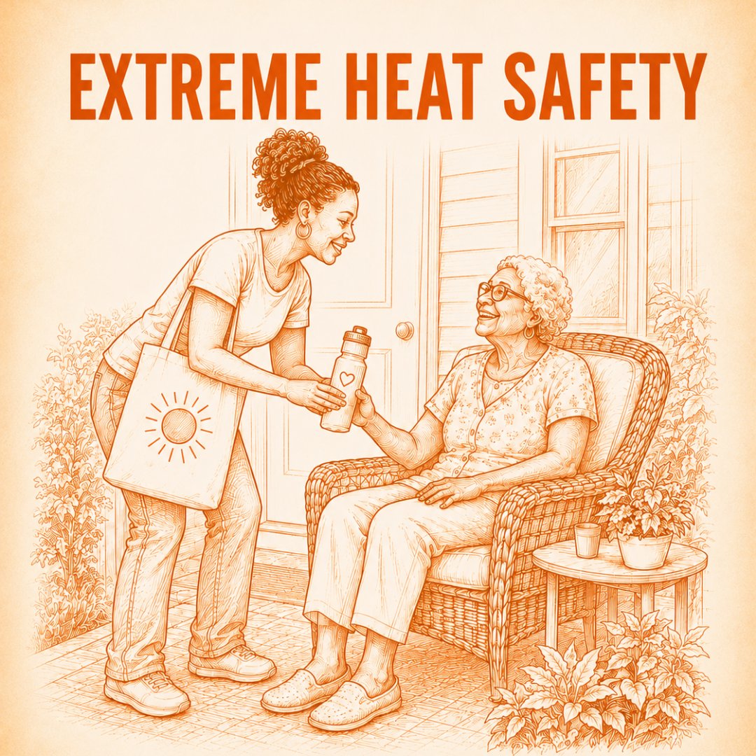waffhelp's tweet photo. Extreme heat calls for more than just a fan. You need a plan. 
Take frequent breaks in air conditioning or shade. 
Drink plenty of cool, not ice-cold water. 
Avoid sitting in parked cars, even in the shade. 
More tips in our free Summer Energy Guide! 
https://t.co/qKjkLZWvXw https://t.co/uoFsX3qZXi