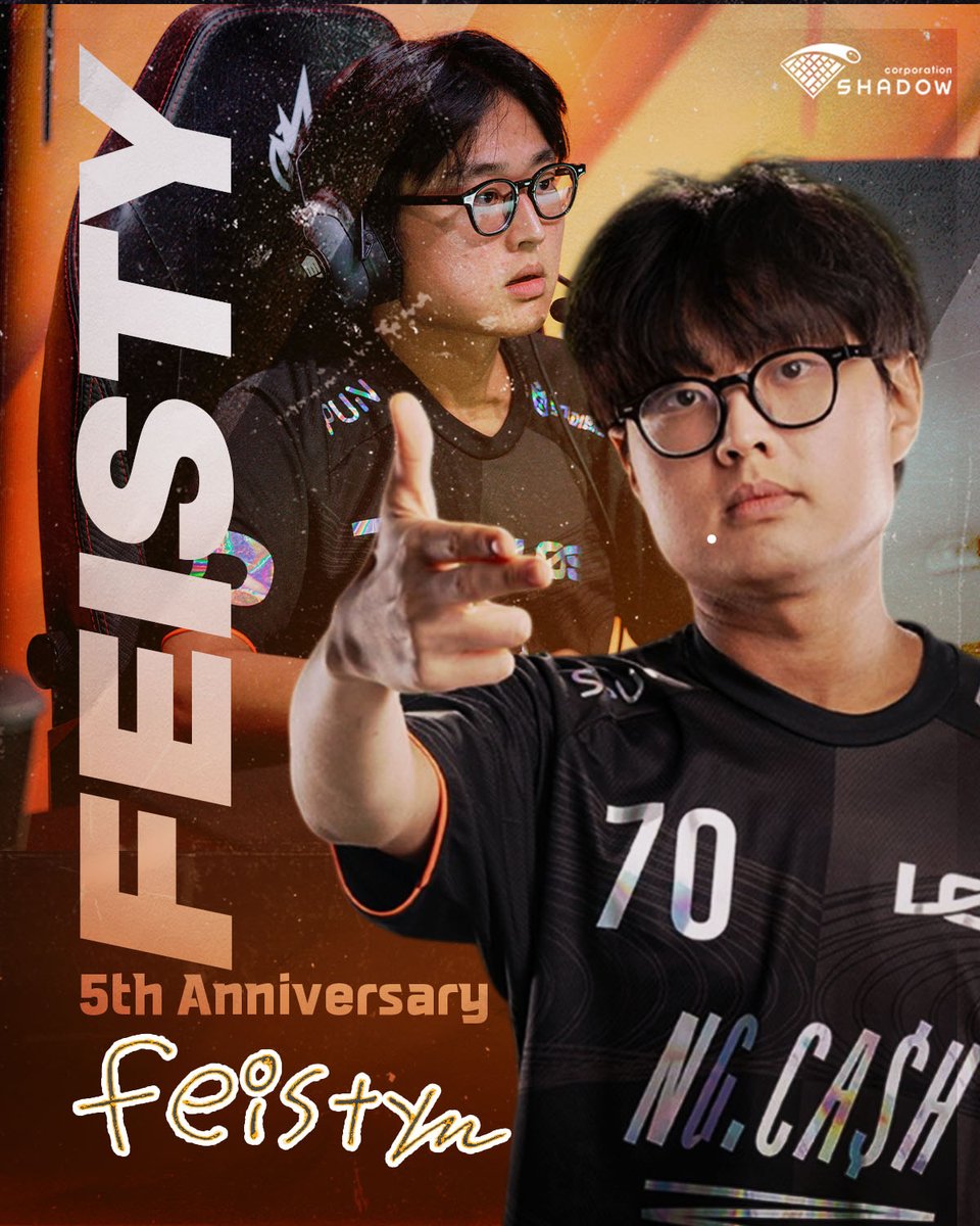 ShadowCorpAgent's tweet photo. 𝐇𝐚𝐩𝐩𝐲 𝟓𝐭𝐡 𝐃𝐞𝐛𝐮𝐭 𝐀𝐧𝐧𝐢𝐯𝐞𝐫𝐬𝐚𝐫𝐲 𝐅𝐞𝐢𝐬𝐭𝐲!! @feisty_lol 

LØS의 미드라이너 feisty 선수의 데뷔 5주년을 진심으로 축하합니다!!
feisty 선수는 데뷔 이래 팀 스타일에 맞춘 과감한 난전 운영과 결정적인 순간을 놓치지 않는 날카로운 판단력으로 많은 팬들의 사랑을 받아온 선수입니다. 팀의 핵심 캐리 자원으로 자리매김하며 꾸준히 성장해온 feisty 선수를 응원하며 데뷔 5주년을 축하합니다!

feisty 선수에게 많은 응원 부탁드립니다 🙏

Congratulations to LØS mid laner Feisty on his 5th debut anniversary!!
Since his debut, Feisty has earned the love of many fans through his bold, team-oriented playstyle in chaotic team fights and his sharp instincts for seizing decisive moments. He has established himself as a core carry threat for the team, continuing to grow with each performance. We're cheering him on and congratulating him on his 5th debut anniversary!

Please give Feisty your continued support 🙏

#Shadowcorp #Esports #Agency #LeagueofLegends