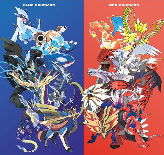 PokemonSlop's tweet photo. red or blue?? https://t.co/XKUtmKmcjr