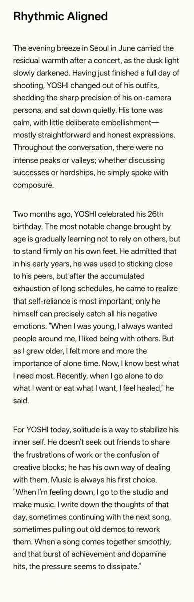 yoshinori_China's tweet photo. YOSHI Magazine Interview

【MODE Cover Story | YOSHI: The Wave of Persistence】

Please keep supporting YOSHI's magazine
#YOSHIxMadameFigaroModeTeaser
#金本芳典 #TREASURE 
@treasuremembers https://t.co/lFAerODMwb