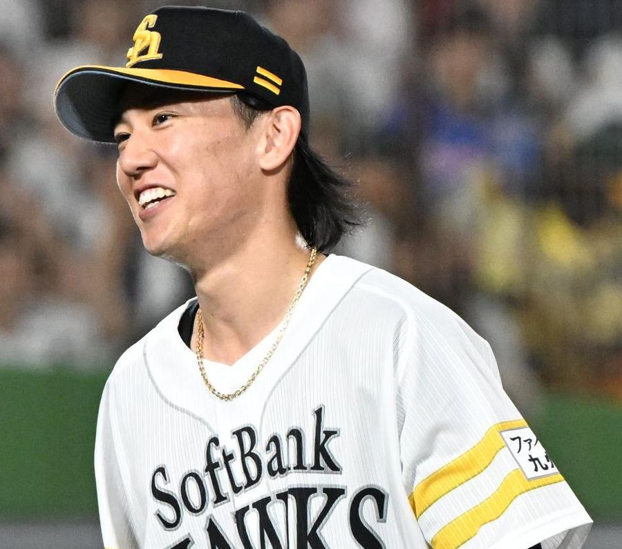 nishispo_hawks's tweet photo. 「もう後半戦の分、打たれたので」　

大津亮介投手、球宴の散々な結果は厄払い??
　
7安打3失点と打ち込まれるも逆にスッキリ

▼記事はこちらから▼ #sbhawks
https://t.co/XCz08w47Pt https://t.co/RTkTr2equo