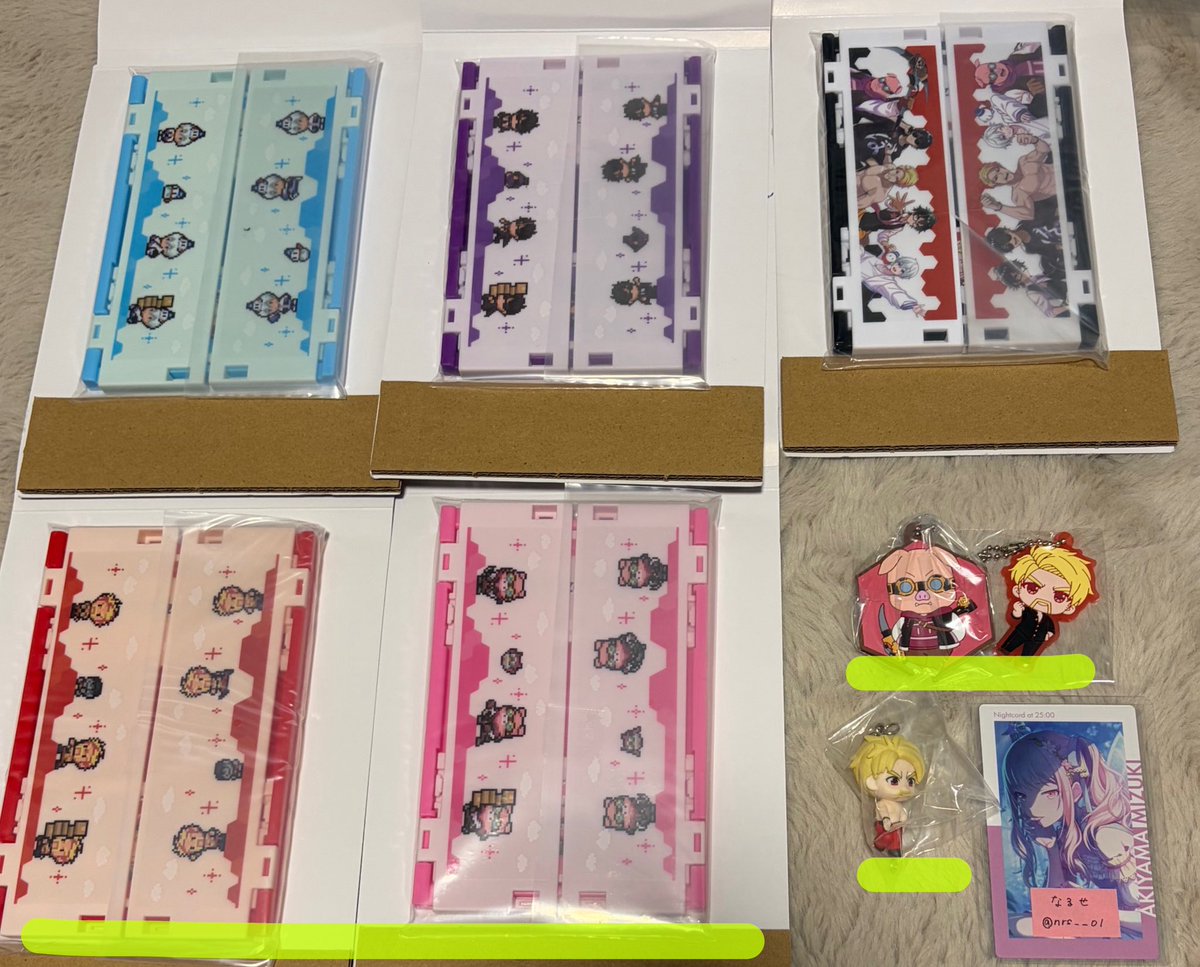 nrs__01's tweet photo. ドズル社 ローソンブロマイド eプリント ミニおりたたみコンテナ 一番くじ エンタメくじ アクスタ 缶バッジ ラバストおまんじゅう [交換・譲渡・買取]

譲▶︎1〜6枚目

求▶定価＋送料 ≫ 🍌関連グッズ

譲渡は青1点 or 黄緑2(ブロマイド、ラバストは3点)含む場合はお気持ちお値下げさせて頂きます🙇🏻‍♀️ https://t.co/L12wEsixpF