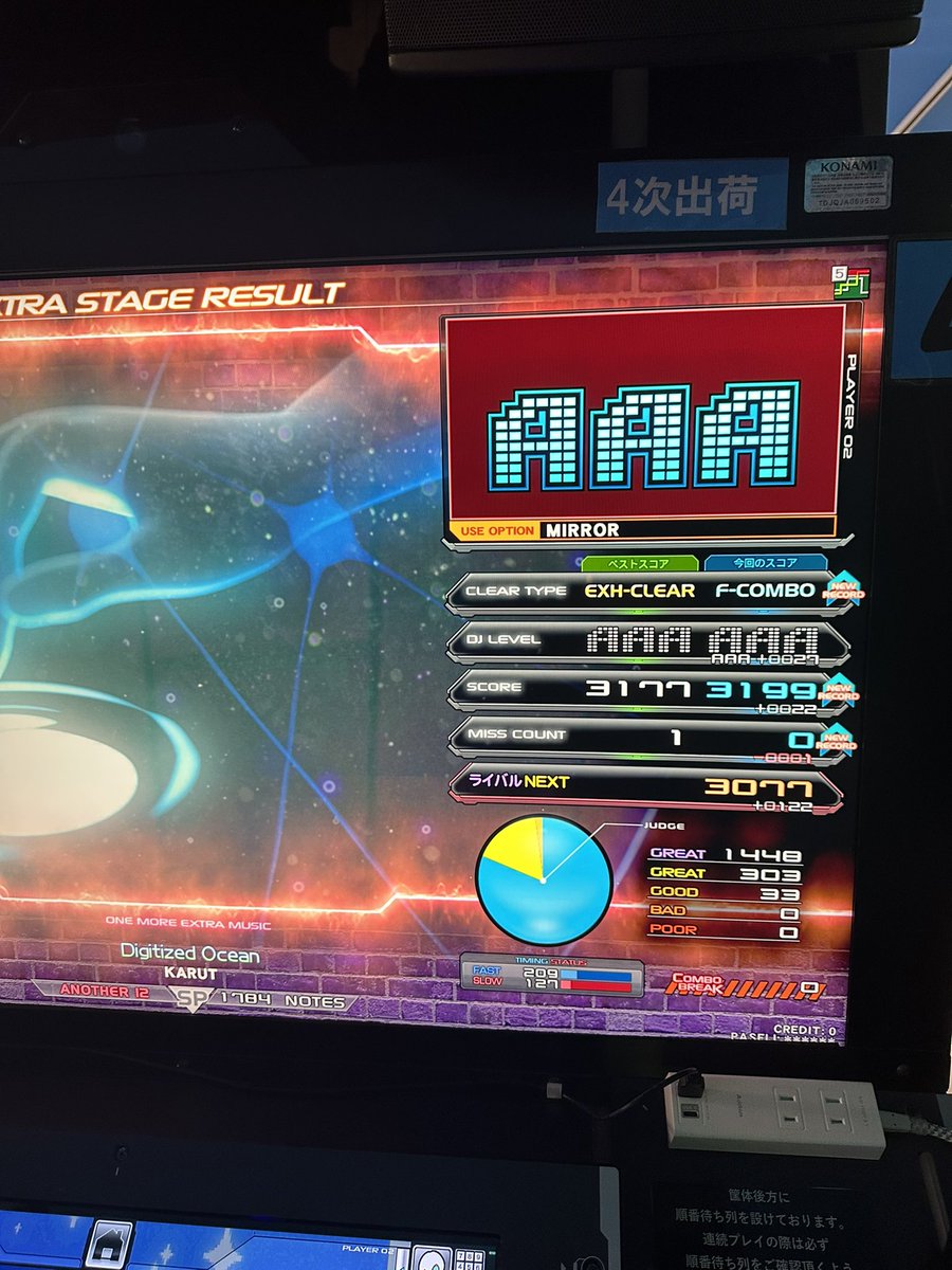 GGGkaiden's tweet photo. エクストラ曲はフルコン
ワンモア曲は解禁してからハード頑張ろ
なんか自力落ちがすごい… https://t.co/ab8CGL8qwg