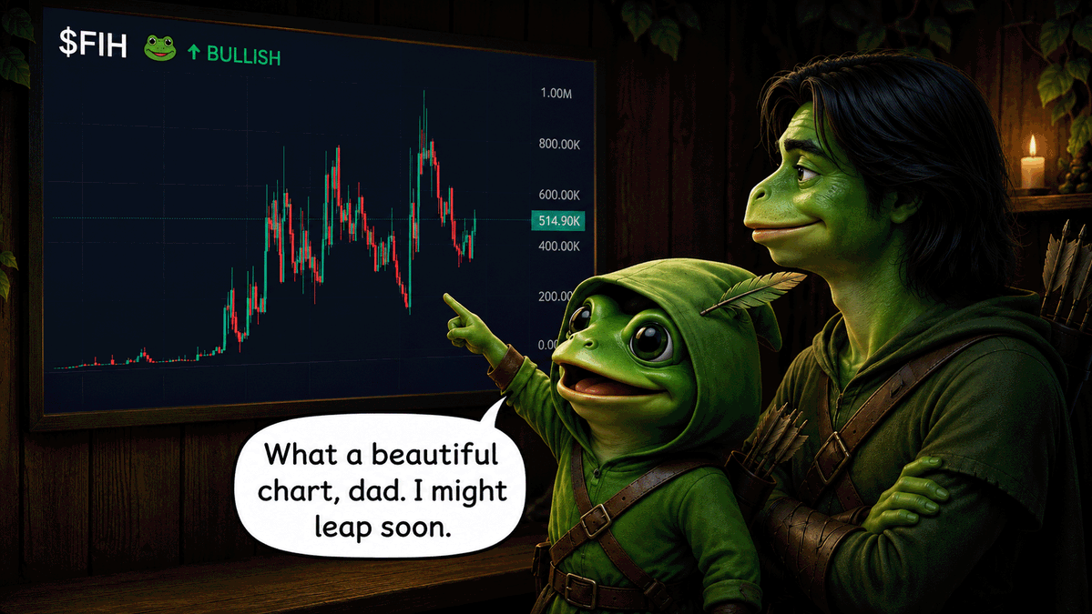 qu4ke_EU's tweet photo. Proud dad moment loading 🐸📈 @vladtenev - $FIH is literally a frog in a hood. https://t.co/Txn6KJP22V