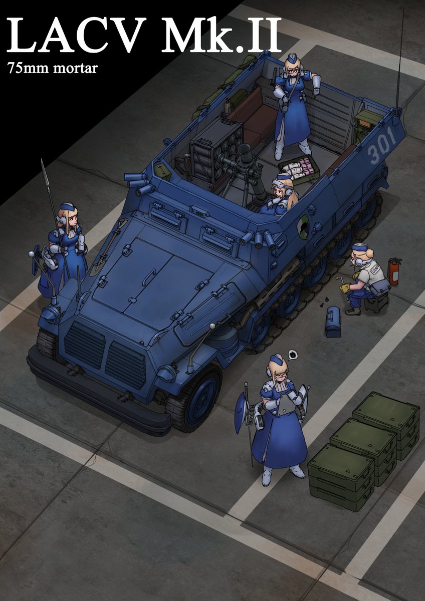 SmallWant25's tweet photo. The maids' combat command vehicle https://t.co/J4muBxMIu0