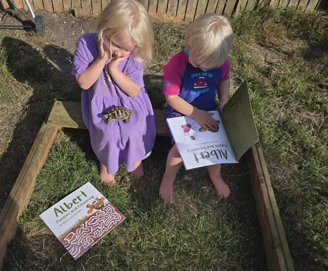 AlbertTortoise's tweet photo. Please keep sharing YOUR terrific #ALBERTthetortoise #pictures. Posing for #humans and #tortoises now possible with 10 #ALBERT #picturebooks, 3 #BoardBooks & #ActivityBook https://t.co/sGYhBlFUhP
#puzzles #mindful #bookseries #illustrated https://t.co/EMrZRVRtft