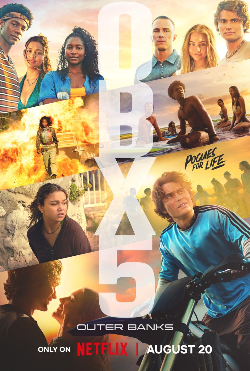 whatonnetflix's tweet photo. The official poster for OUTER BANKS season 5 is here. https://t.co/j4ZCb9XJJK
