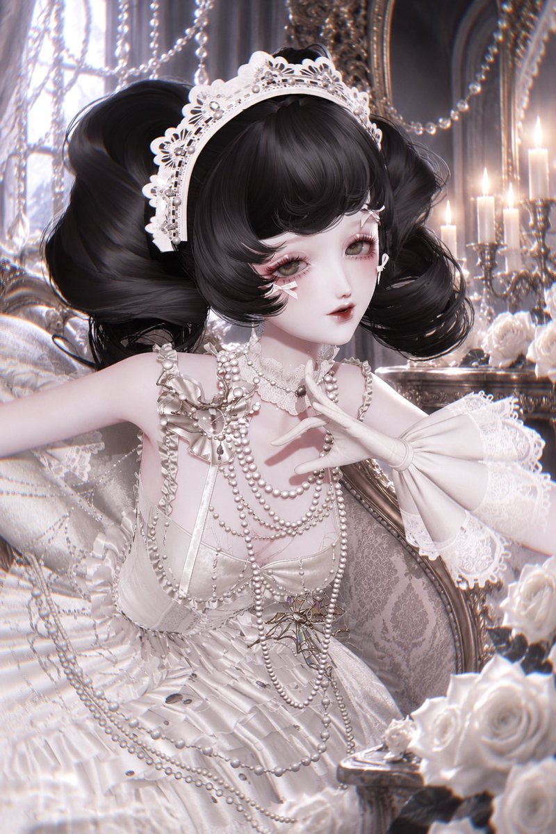 moliere_e's tweet photo. ─ Pearl Reverie ─

#キラパラ　#キラパラ加工 
⚠︎AI背景使用 https://t.co/ySutnFWX65