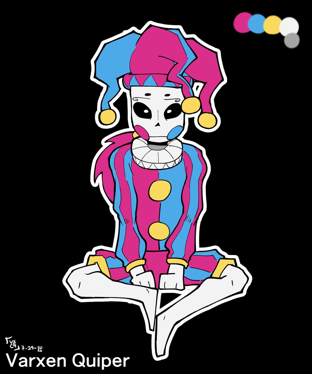 varxencore9's tweet photo. The one and only CMYK jester https://t.co/dfg1KpkYy7