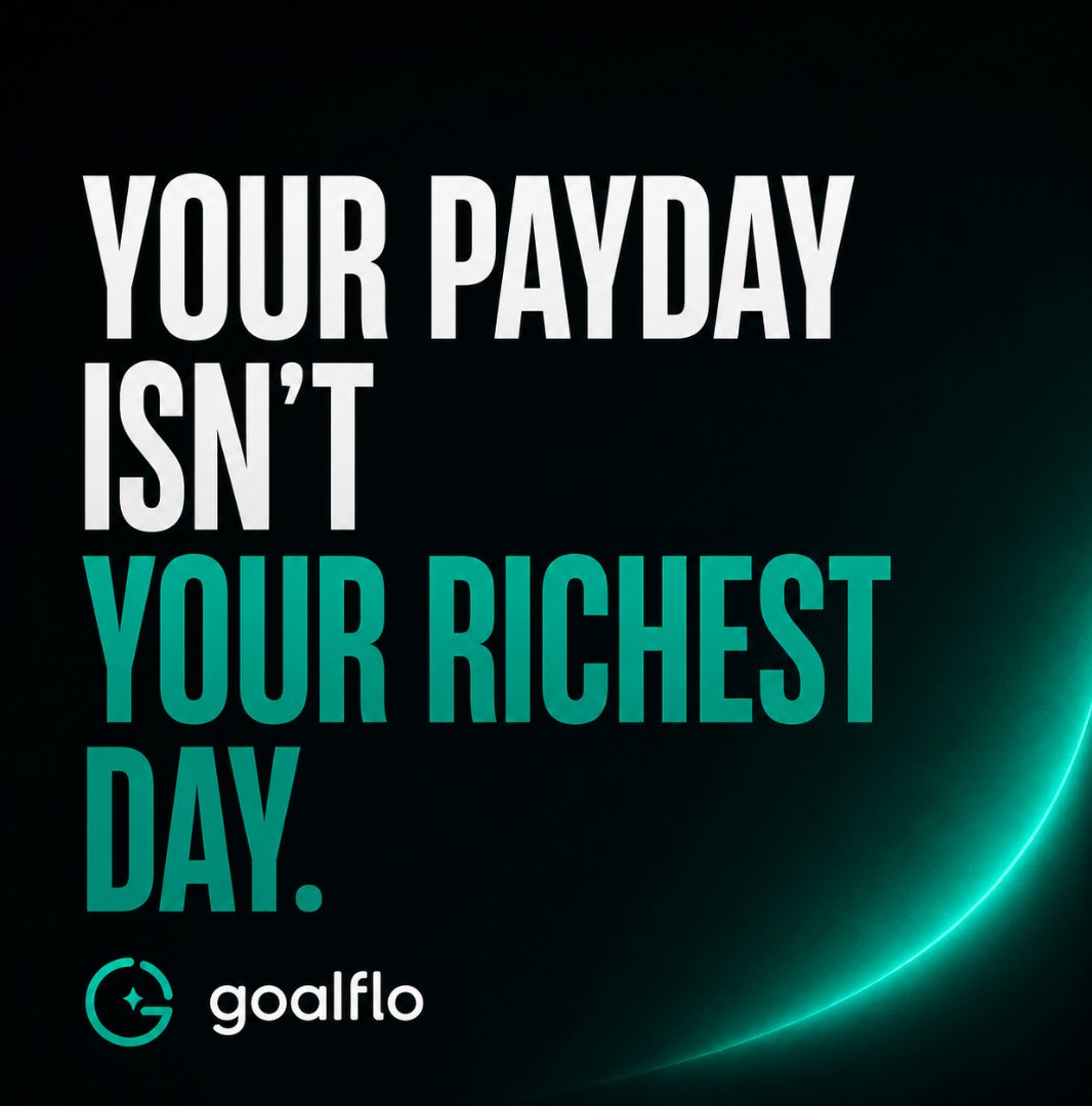 goalfloapp's tweet photo. Most people feel rich the day they get paid.

That’s the day they make the most expensive decisions.

Because your balance is temporarily lying.

GoalFlo calculates what you can actually spend after future bills, goals and commitments.

Knowing your balance is easy.

Knowing what’s actually safe to spend is useful.