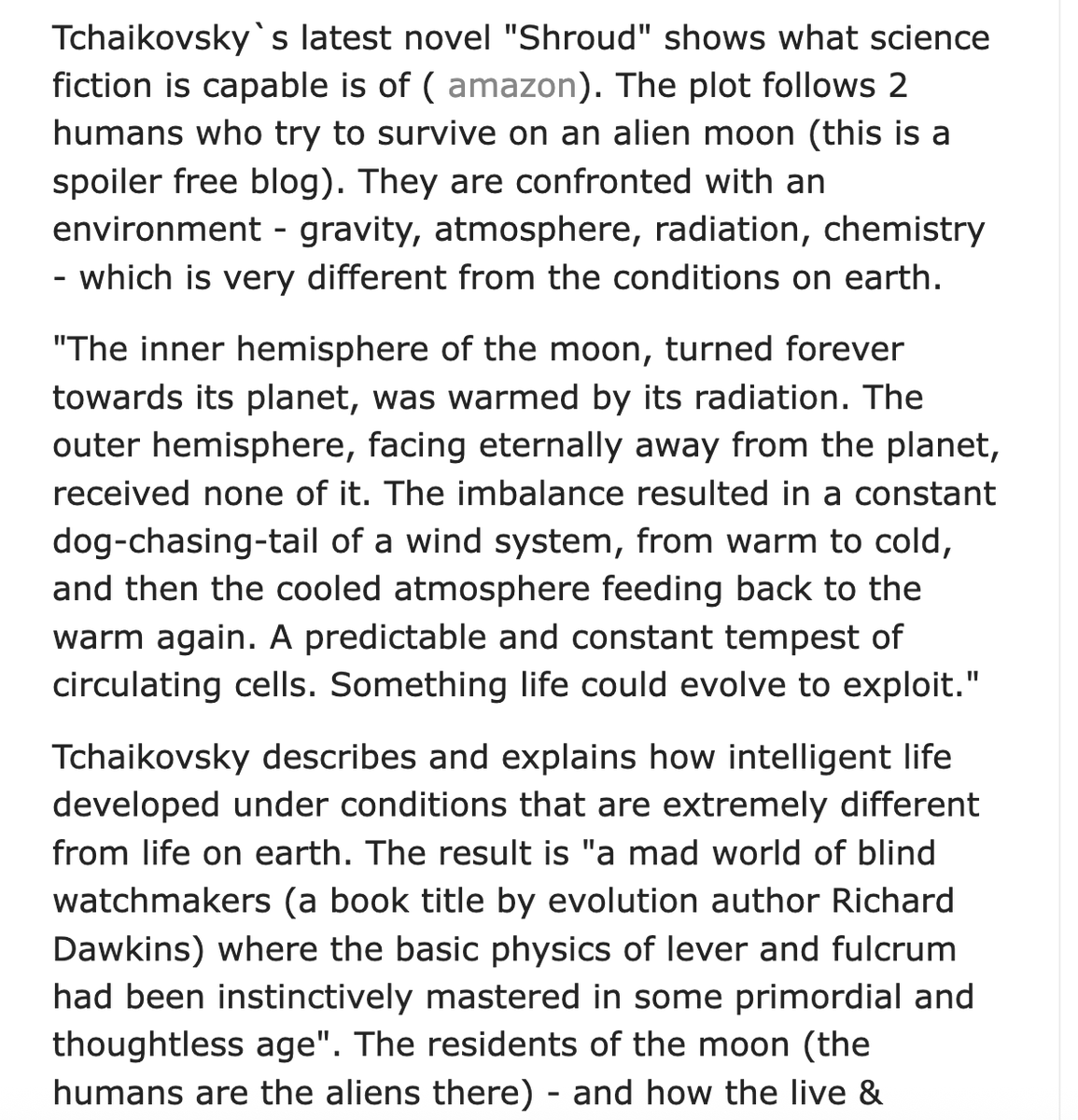 DrGem2015's tweet photo. #ScienceFiction: Shroud By Adrian Tchaikovsky
https://t.co/mwo9aH1kPO
#bookreview #hardsciencefiction #spaceopera #shroud #nytimes #wapo #guardian #bloomberg https://t.co/94WK9azYUV