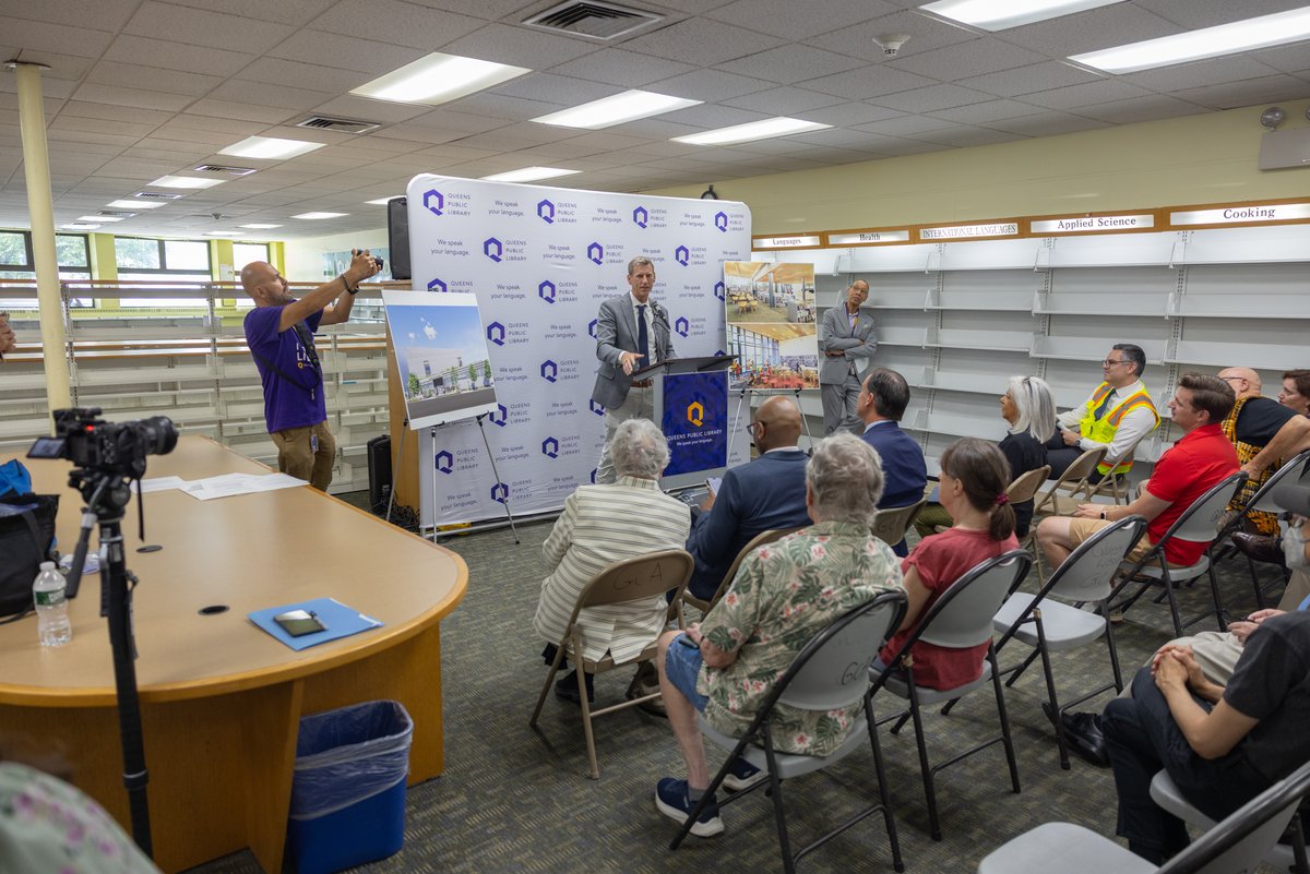 edbraunstein's tweet photo. Our Queens Public Libraries provide a wealth of vital services and programming to residents of all ages. I’m thrilled that we broke ground on a brand new Douglaston-Little Neck Library and I look forward to the day we can cut the ribbon and visit the new building. https://t.co/8EGwnOs6bX