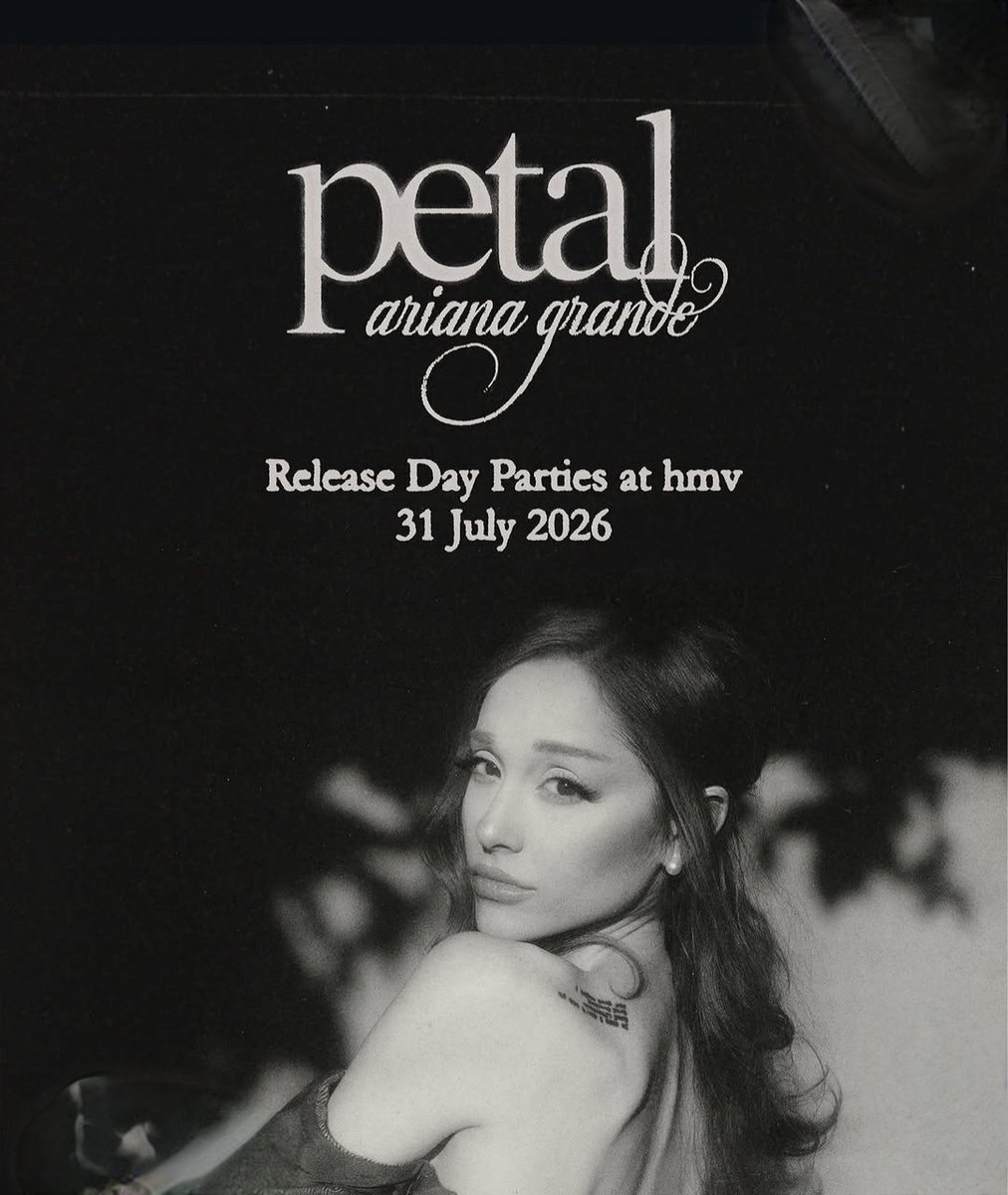 hmvIpswich's tweet photo. There's only a couple of days to go until you can get your hands on 'Petal' by Ariana Grange. Here's a bit of info about the release event 
#ArianaGrande 
#Petal 
#Arianator 
#ArianaArmy https://t.co/2qjR2E8dz3