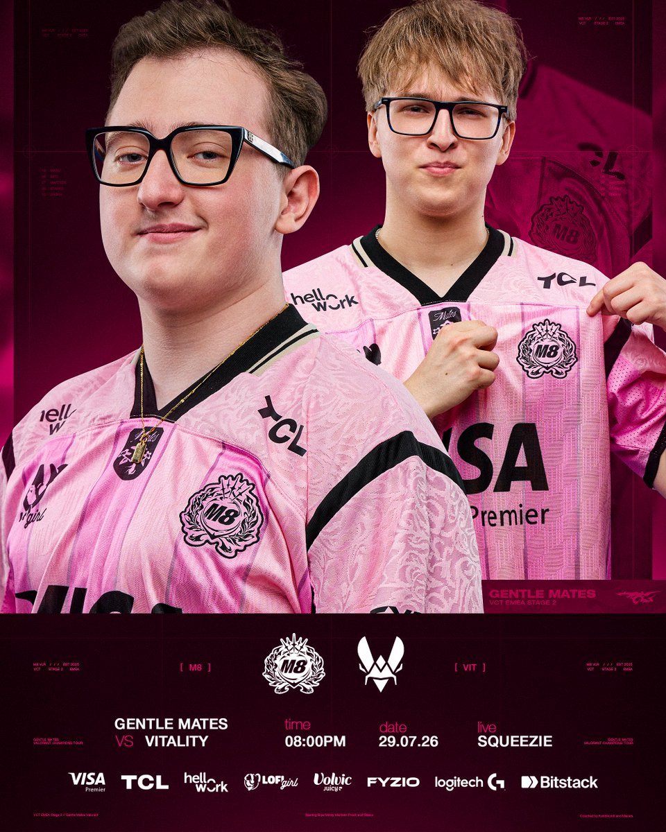 gentlemates's tweet photo. Un match important pour les playoffs face aux abeilles

Rendez-vous vers 20H sur la chaîne de Squeezie #M8WIN https://t.co/ndJwalqulW